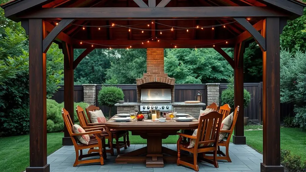 rustic charm wooden gazebos