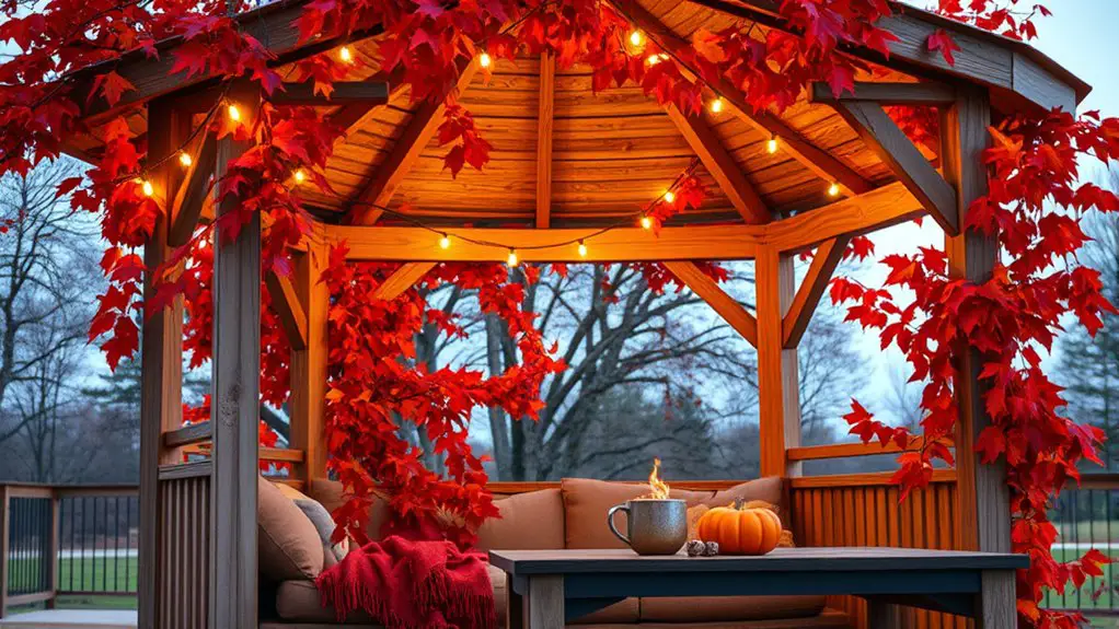 seasonal celebrations in gazebo