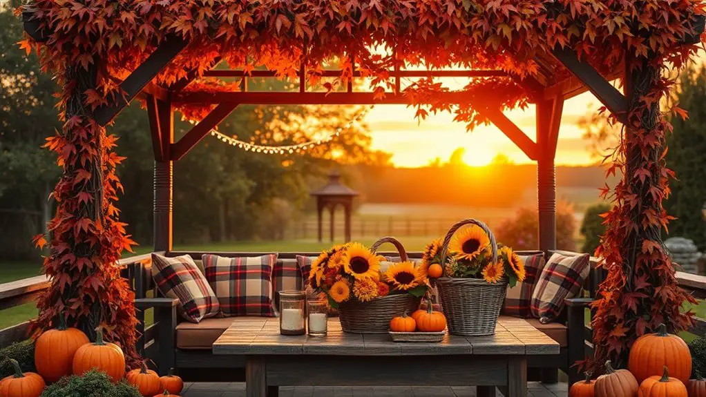 seasonal gazebo decoration ideas