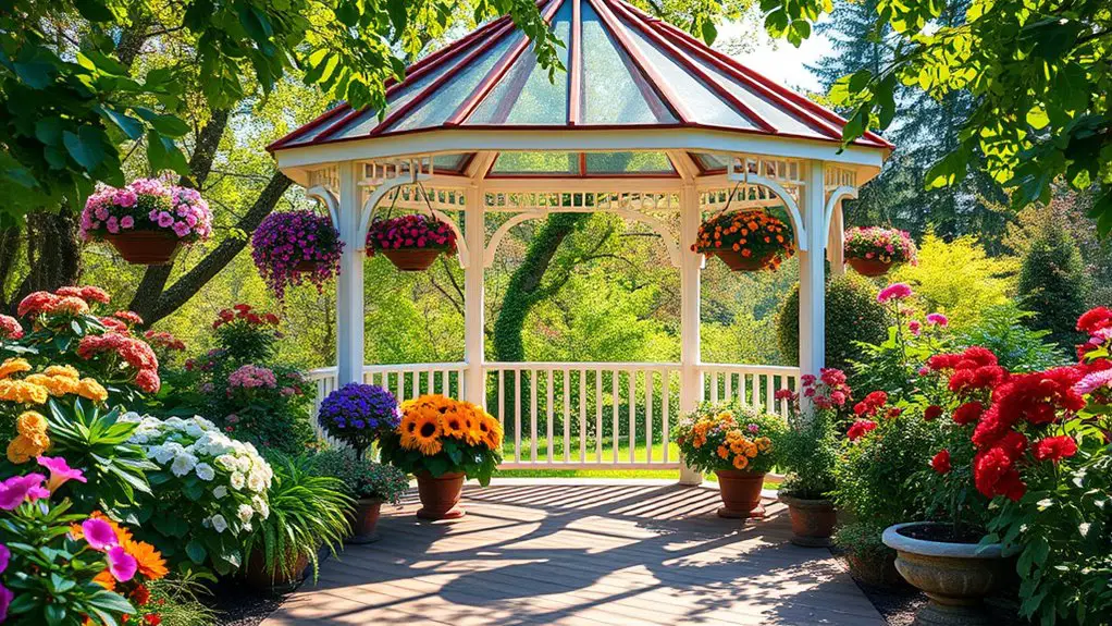 seasonal gazebo garden care