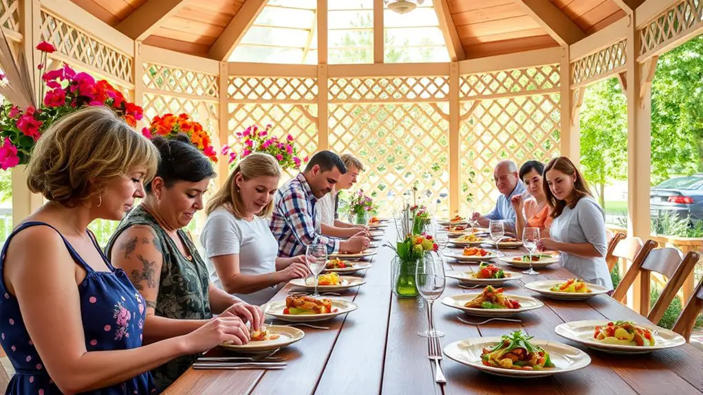 selecting gazebo cooking judges