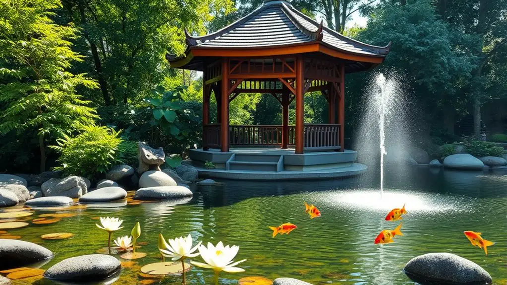 selecting gazebo water features