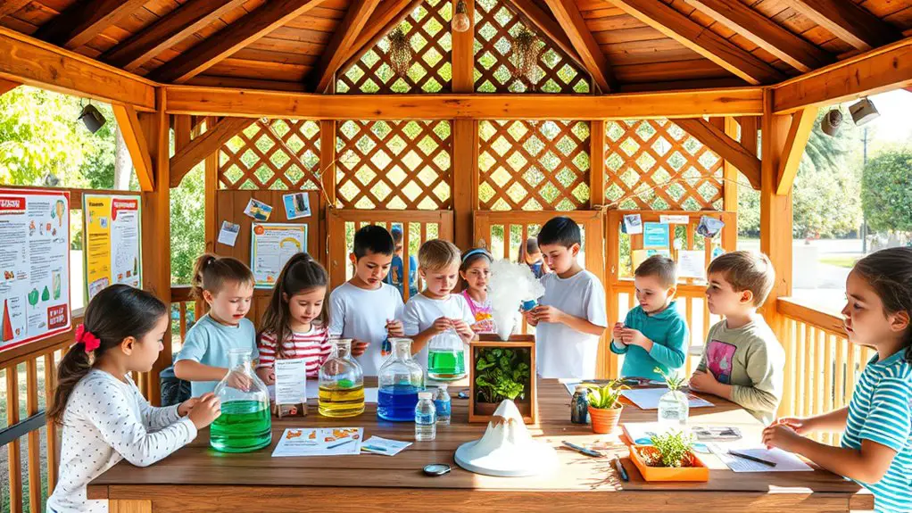 set up experiment stations