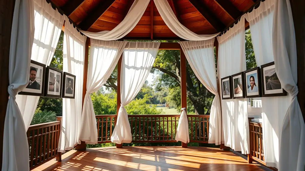 showcase art in gazebo