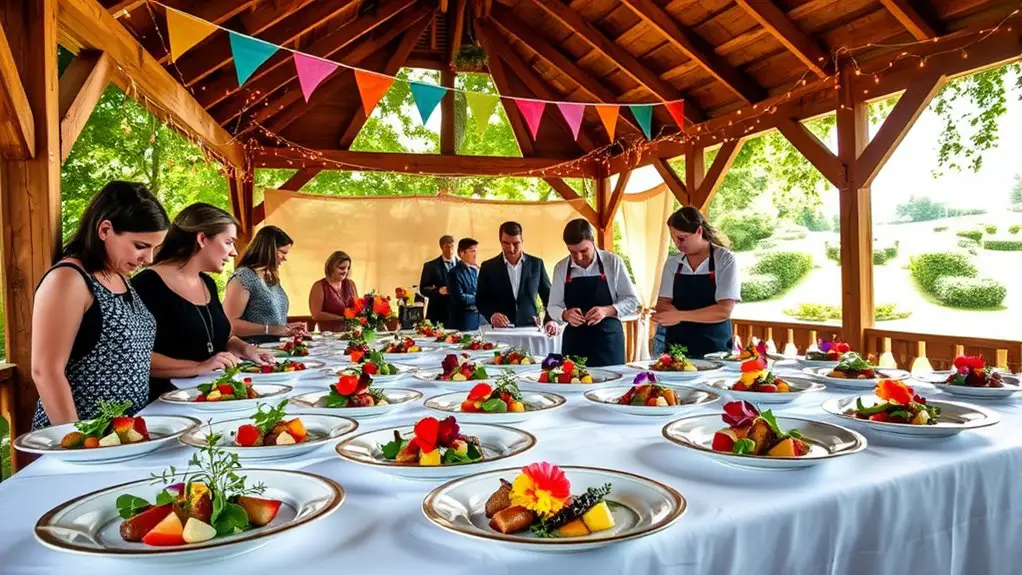 showcase culinary masterpieces elegantly