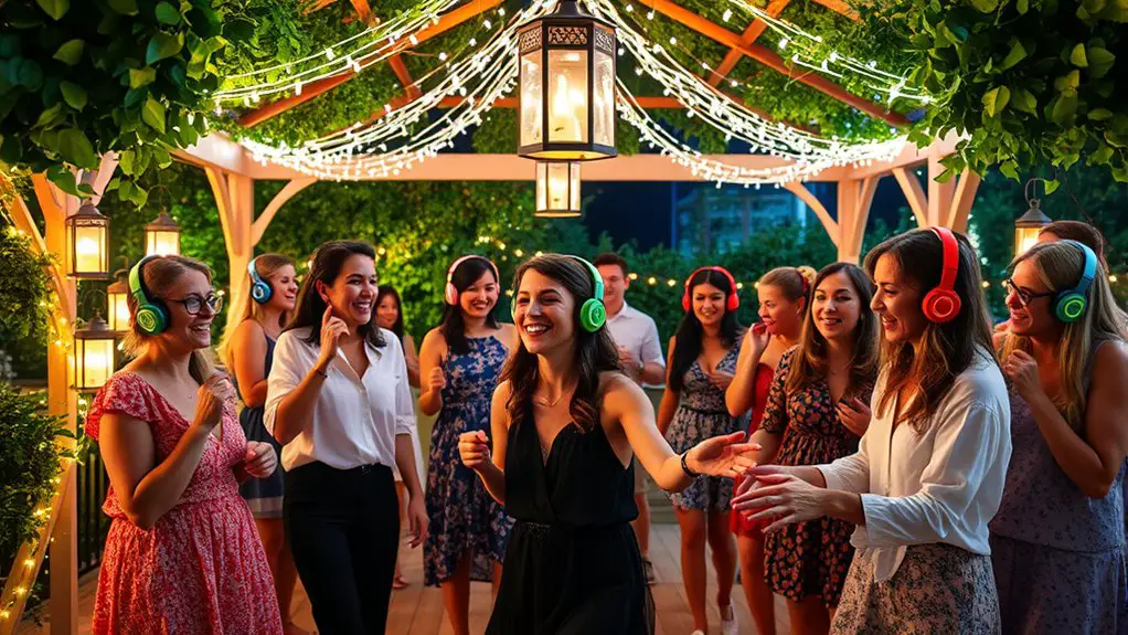 silent disco gazebo party