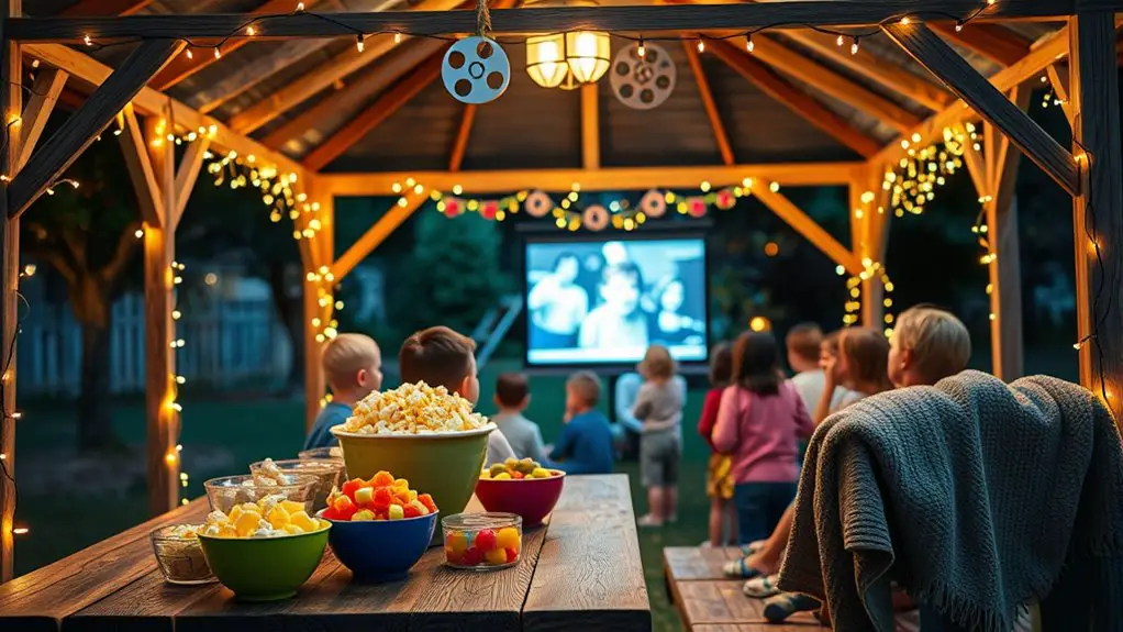snack stations for movie night