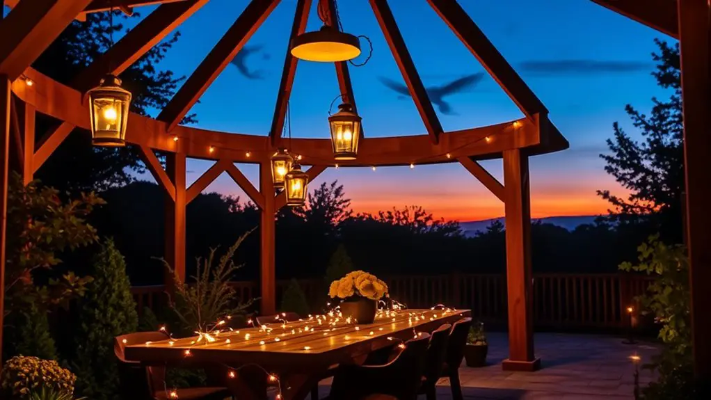 solar lighting for gazebos