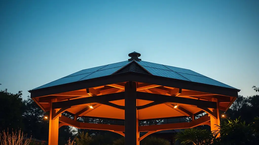 solar panels for gazebos
