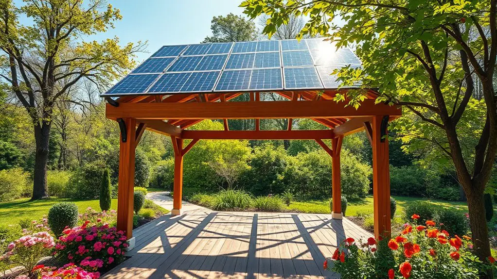 solar panels for gazebos