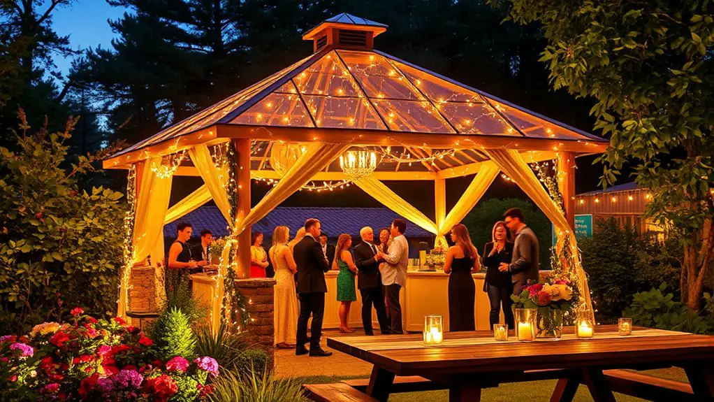 solar powered event lighting plan