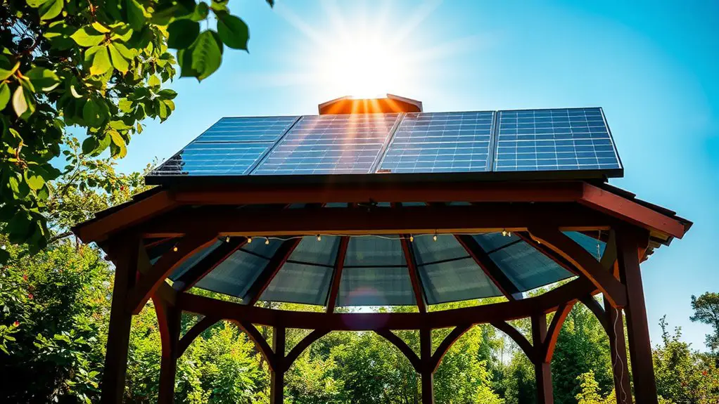 solar powered gazebo lighting