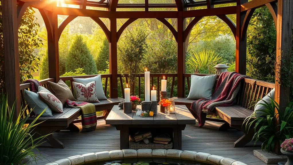 spiritual retreat in gazebo