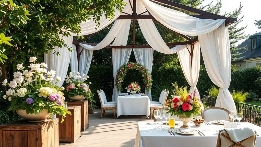 stylish outdoor gathering event