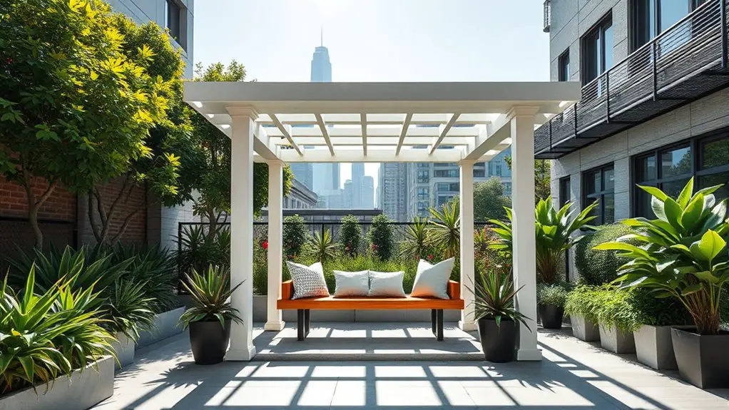 stylish outdoor relaxation space