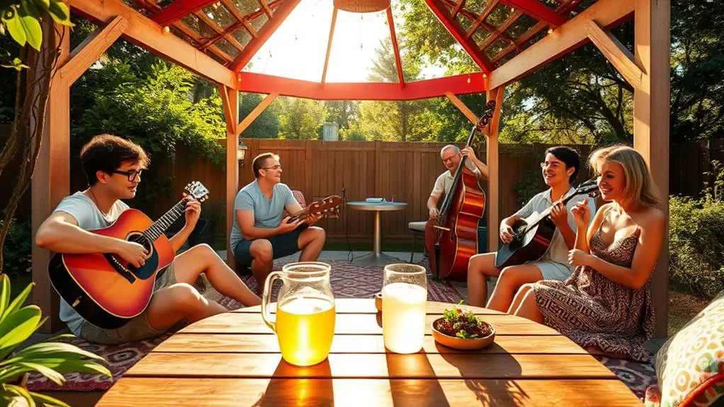 summer gazebo jam sessions