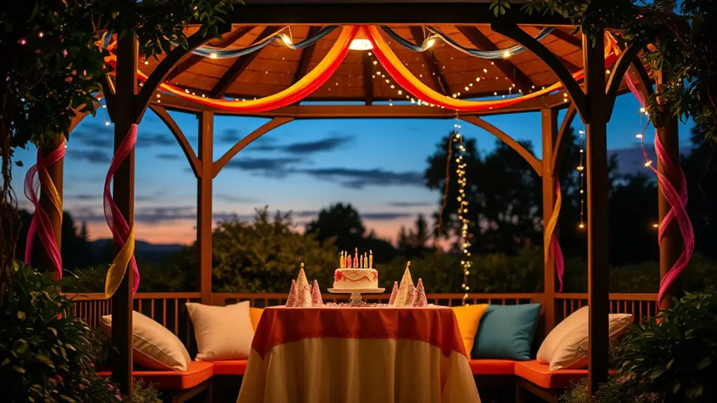 surprise birthday party setup