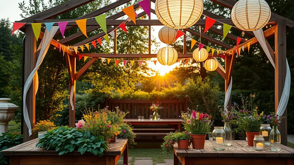 sustainable gazebo celebration decor