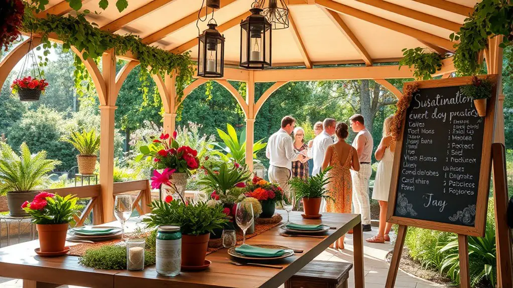 sustainable gazebo event planning
