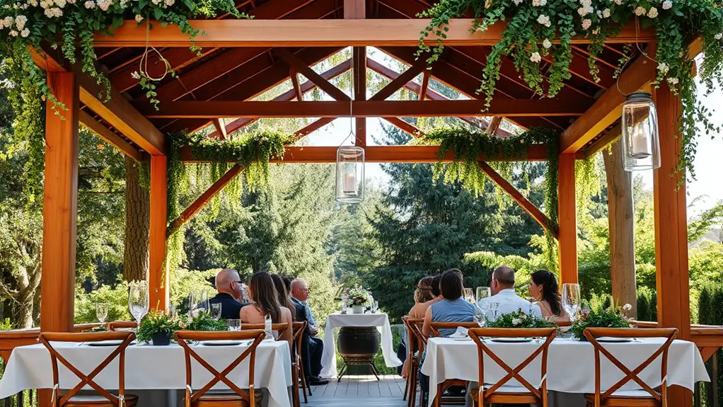 sustainable gazebo wedding ideas