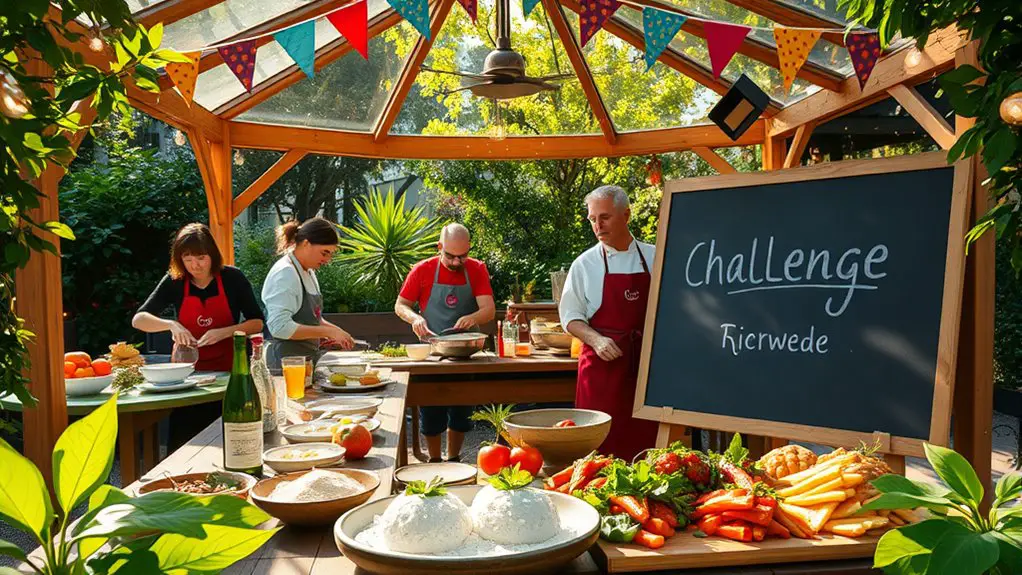 themed cooking challenge gazebo