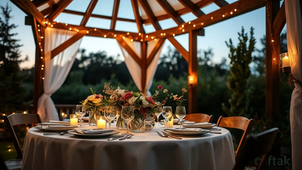 themed dinner party gazebo