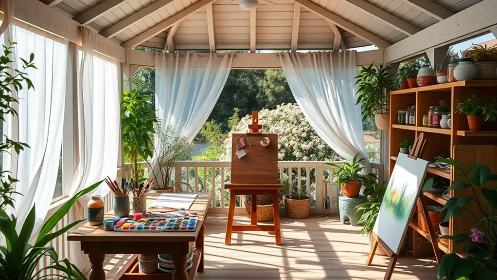 transform gazebo into studio