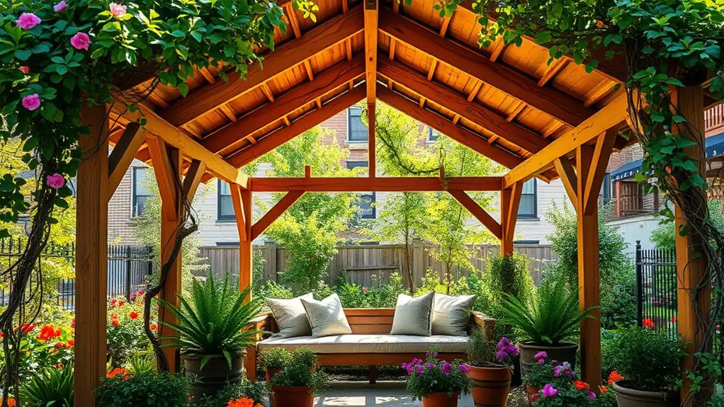 urban garden relaxation space