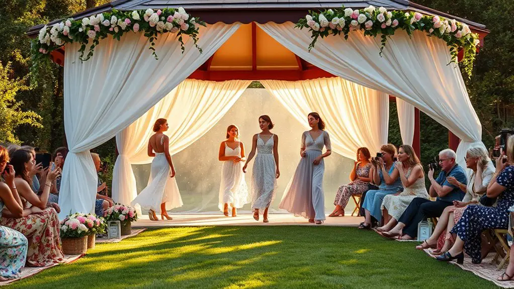 vintage fashion gazebo event