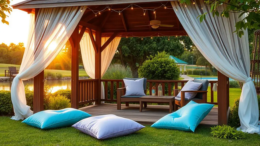 wellness retreat gazebo organization