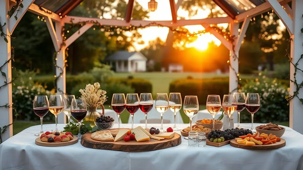 wine pairing for gazebo events