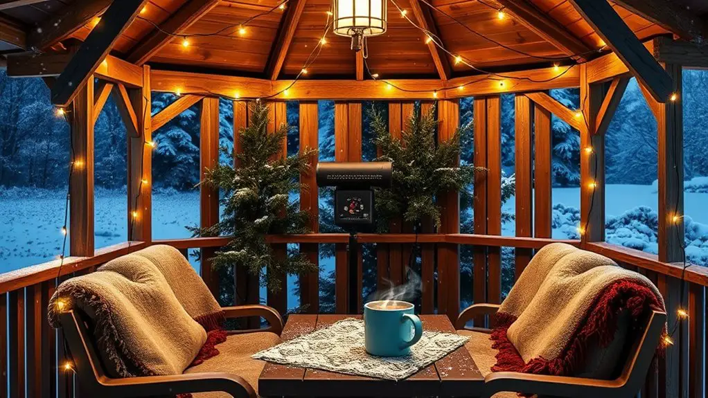 winter gazebo warmth tips