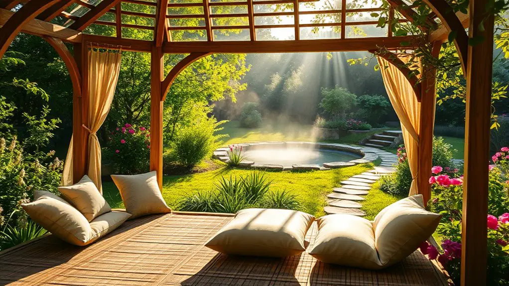 yoga and meditation gazebo