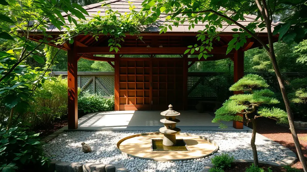 zen gardens in gazebo