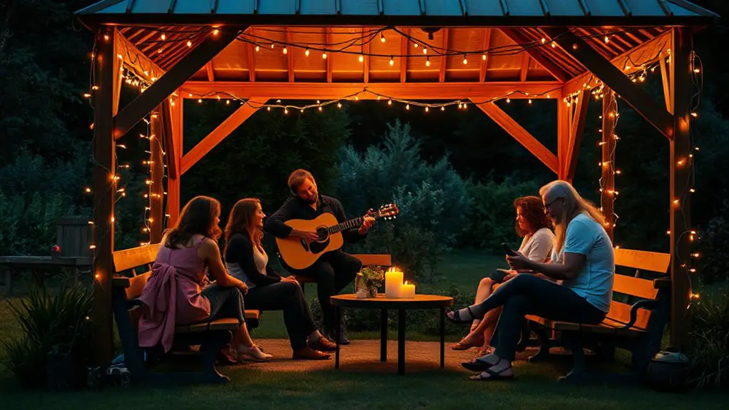 acoustic night under gazebo