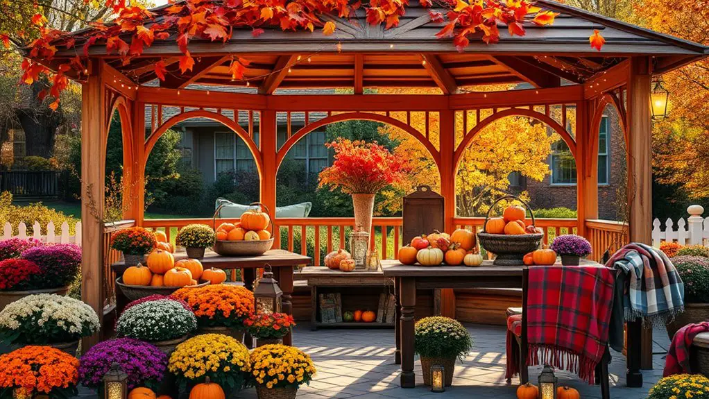 autumn harvest gazebo celebration