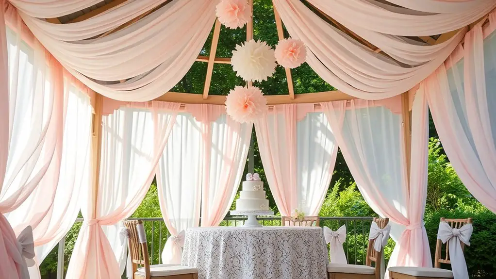 baby shower gazebo decor