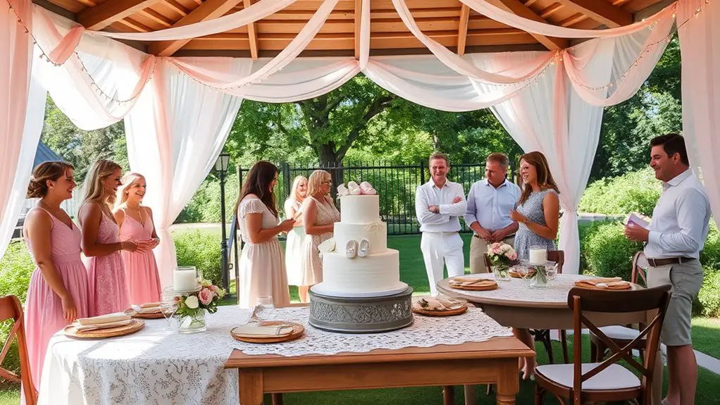 baby shower in gazebo