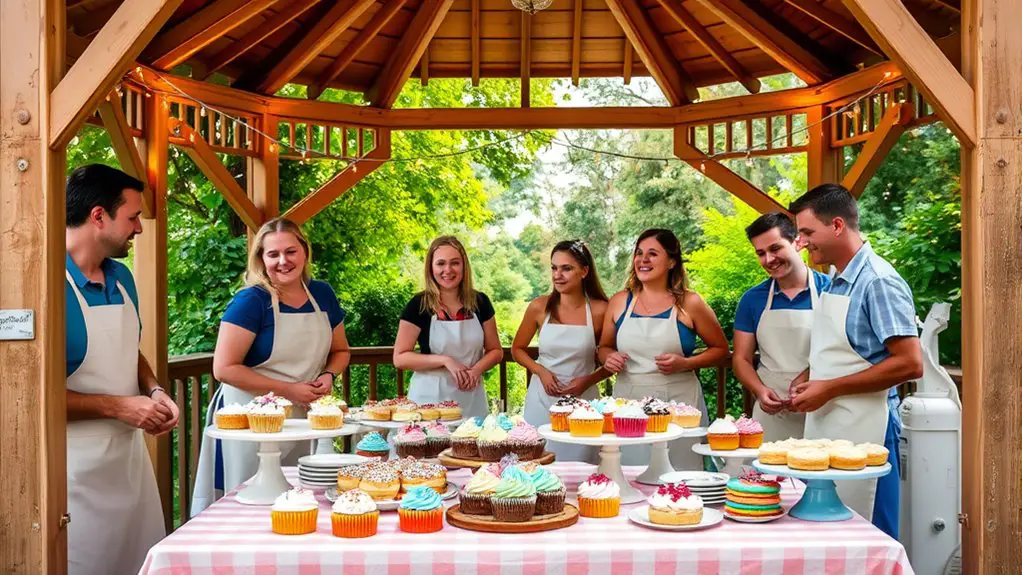 bake off under gazebo