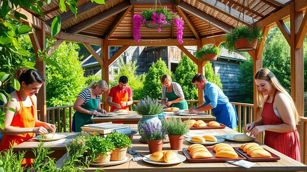 baking class in gazebo