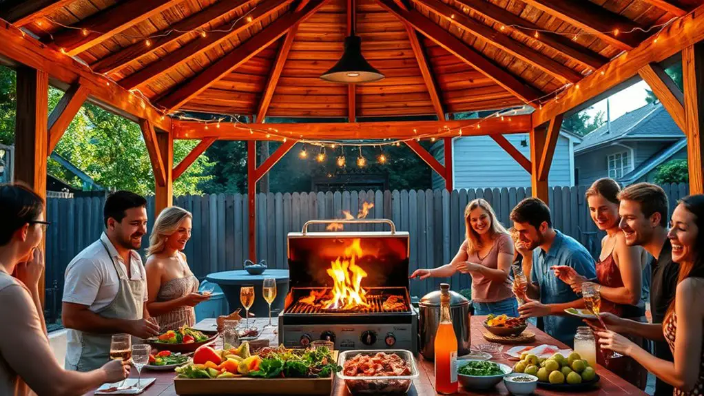 bbq festival in gazebo