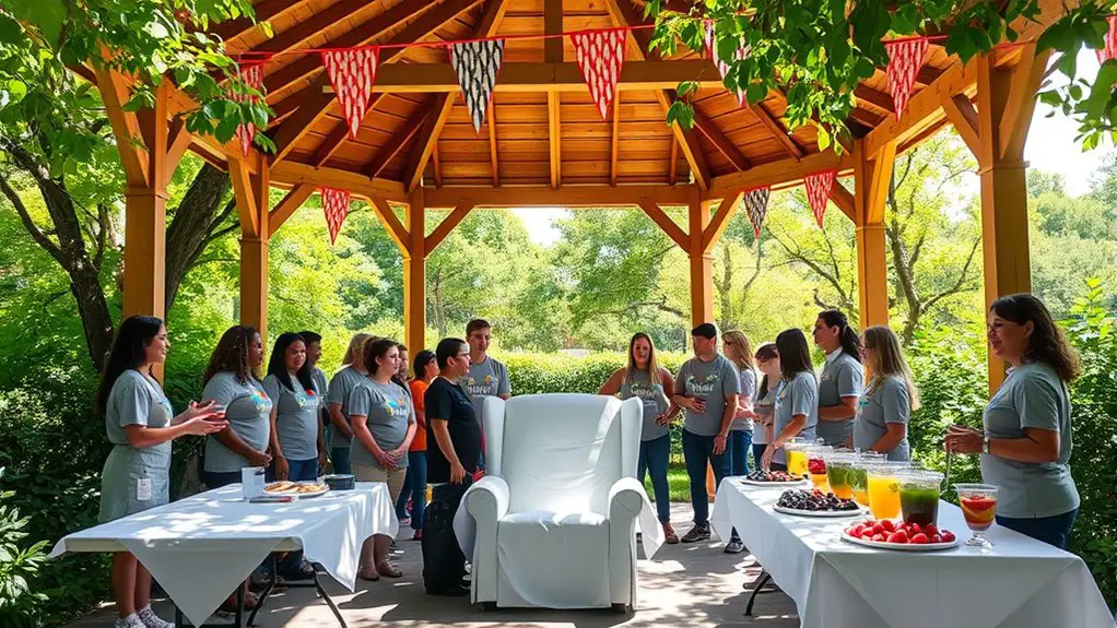 blood donation event gazebo
