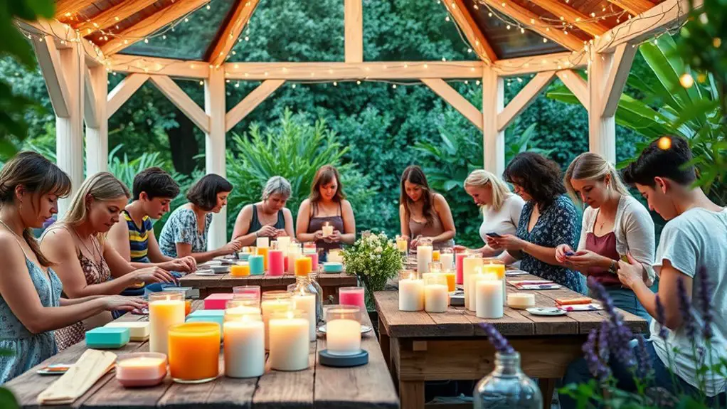 candle making class gazebo event