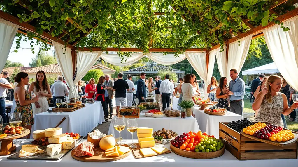 cheese and wine celebration