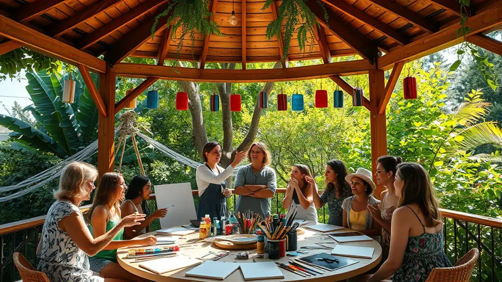 collaborative gazebo art project