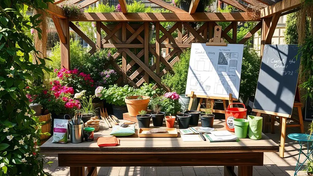 container gardening class planning