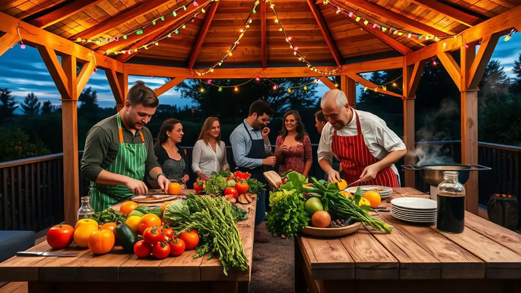 cooking showdown in gazebo