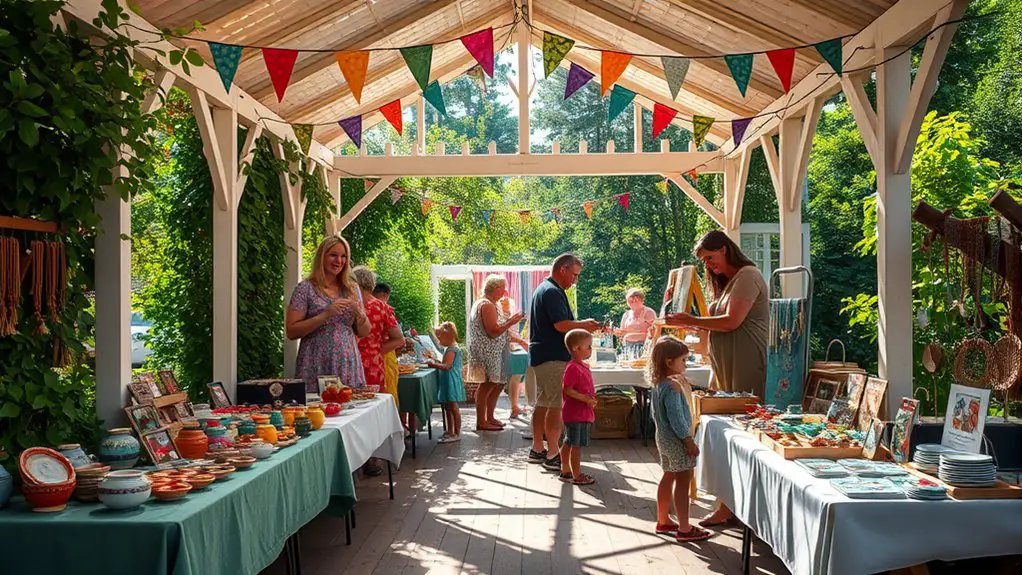 craft fair in gazebo