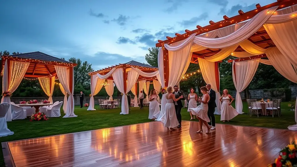 creative outdoor dance canopies