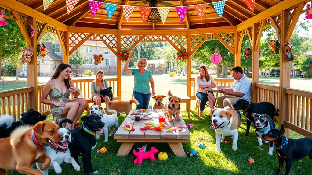 dog friendly gazebo playdate event